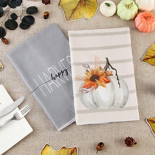 Pumpkin Party Kitchen Towels 18x26 inch Soft Durable