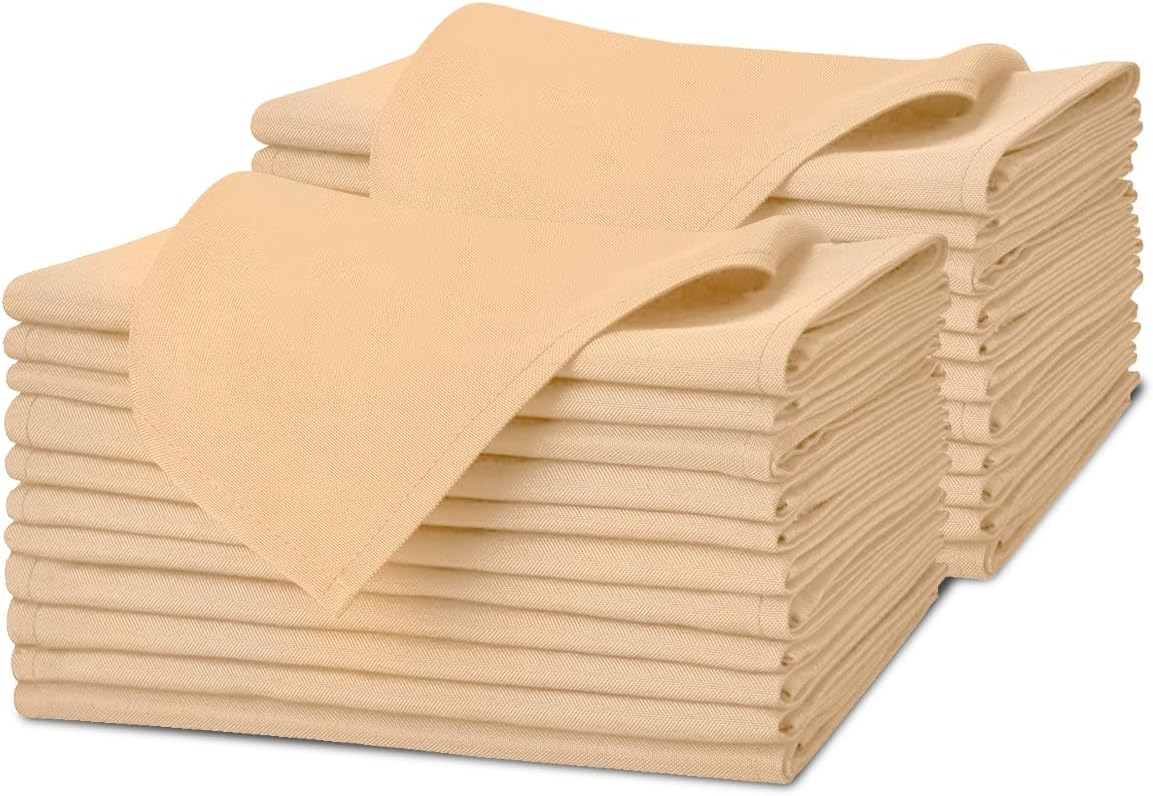 100 Polyester Durable Cloth Napkins 17x17
