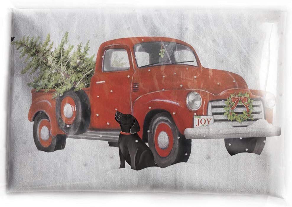 Mary Lake-Thompson Holiday Banded Towel Red