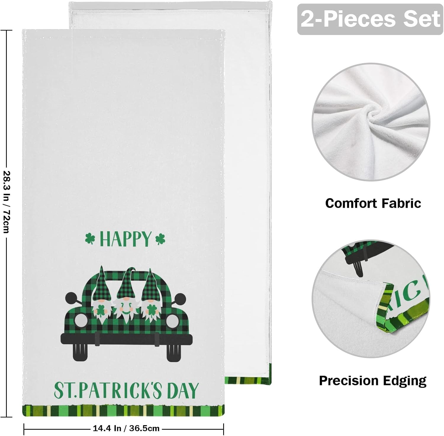 Kcldeci Happy St Patricks Day Bath Towels