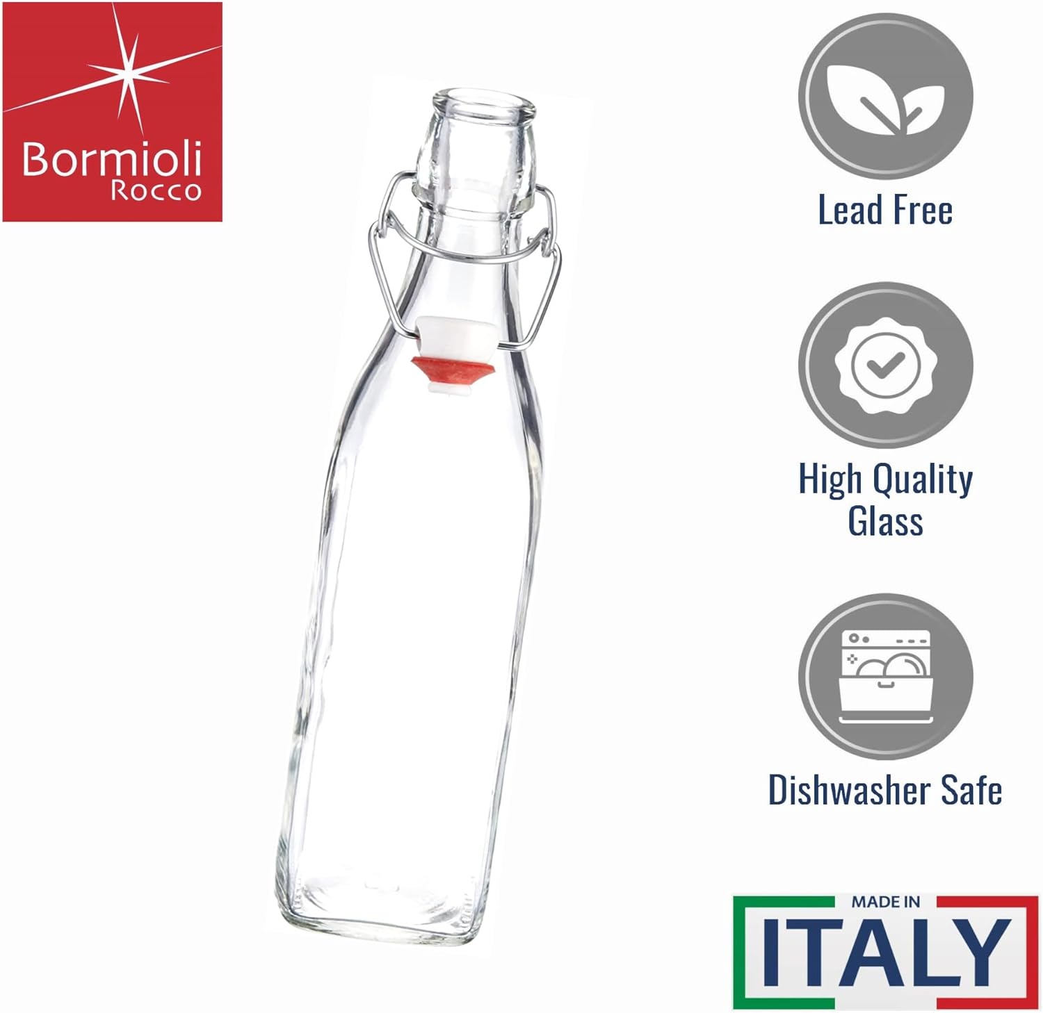 Bormioli Rocco Glass Swing Top Set 4x