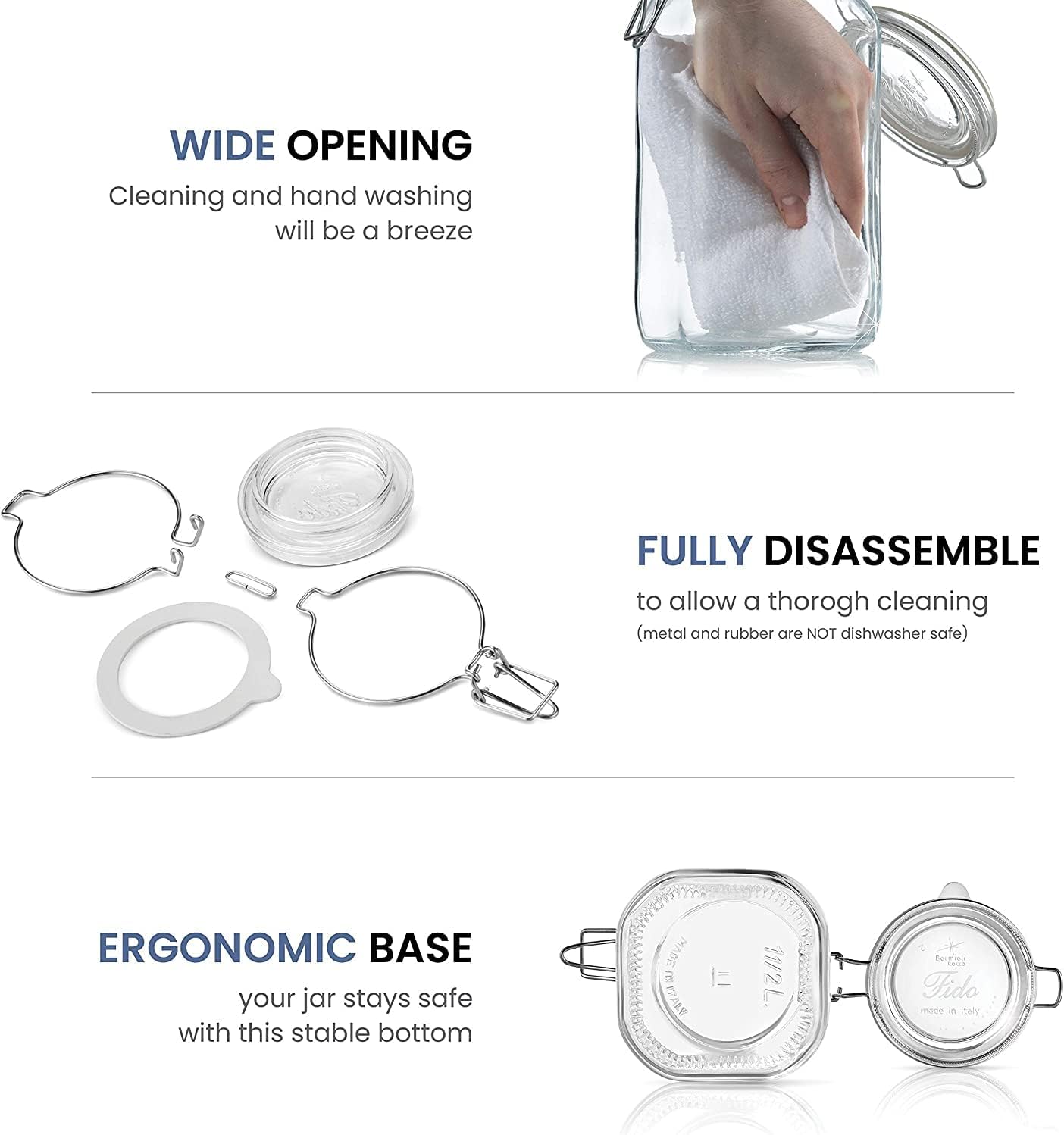 Versatile Italian Glass Jars for Cooking and Gifting