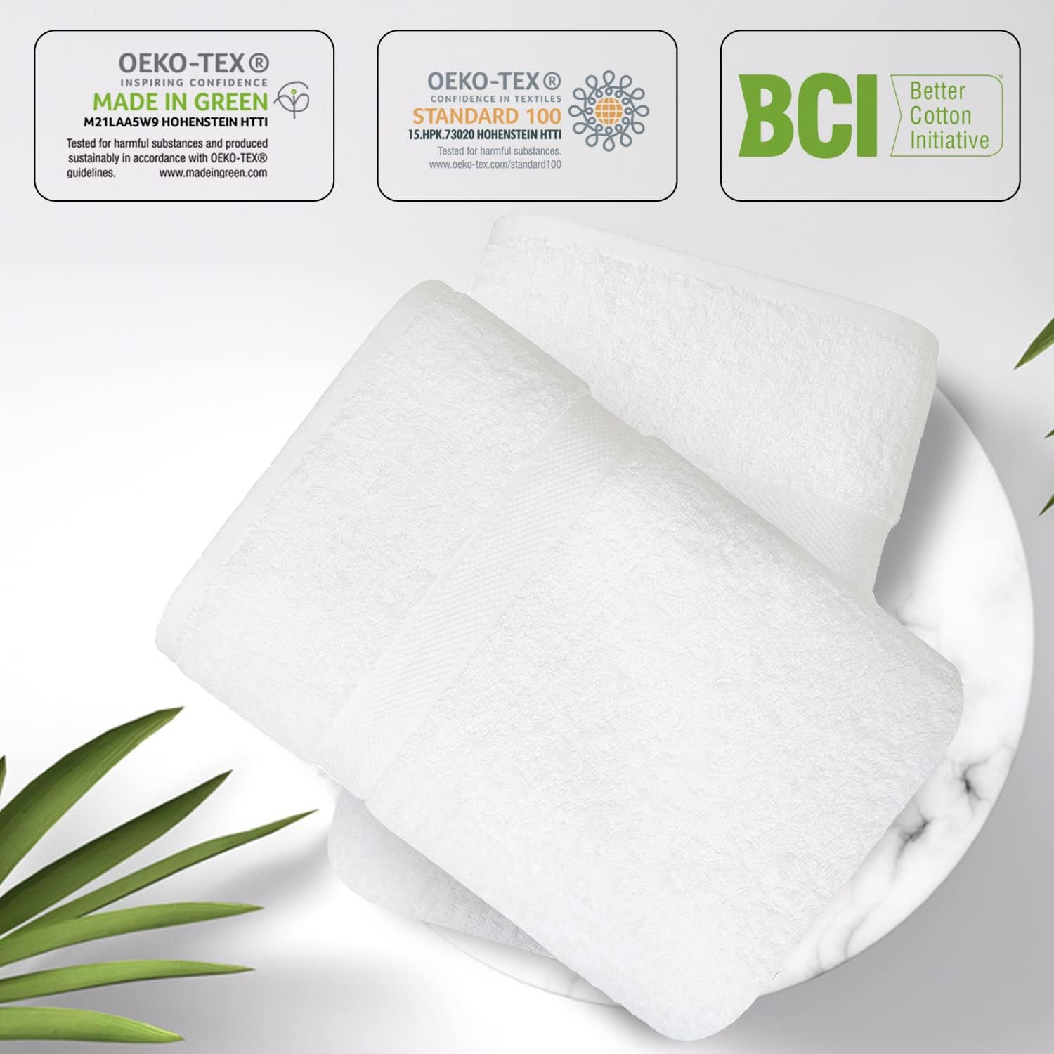 Infinitee Xclusives Kitchen Towels Soft Absorbent 100 Cotton Set of 6