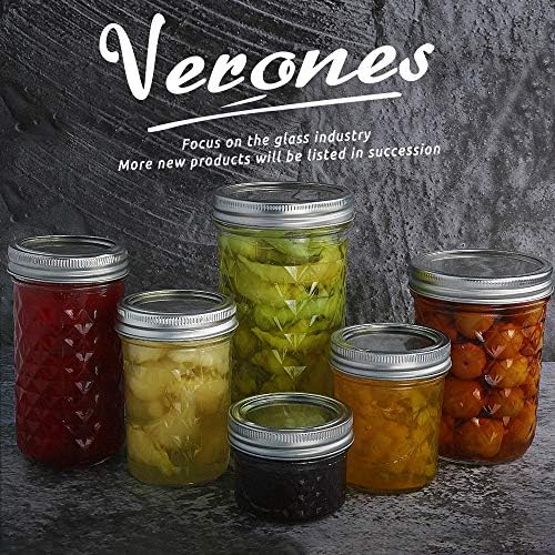 VERONES Mason Jars for Preserving Canning - 30 Pack