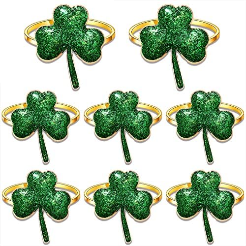 Uniquely Yours Shamrock Napkin Rings Set Style A