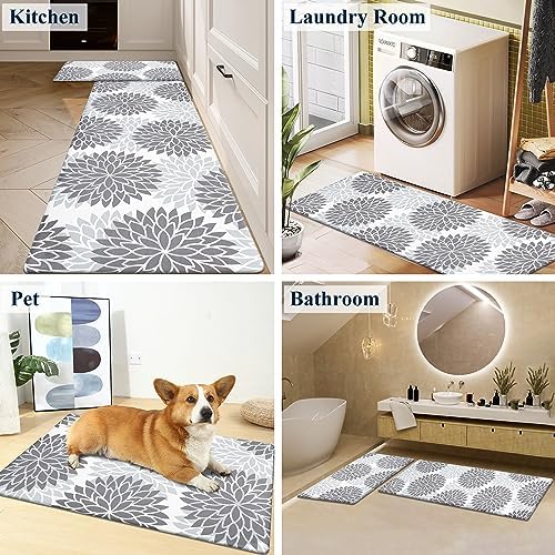 HEBE Anti Fatigue Kitchen Rug Sets 2 Piece