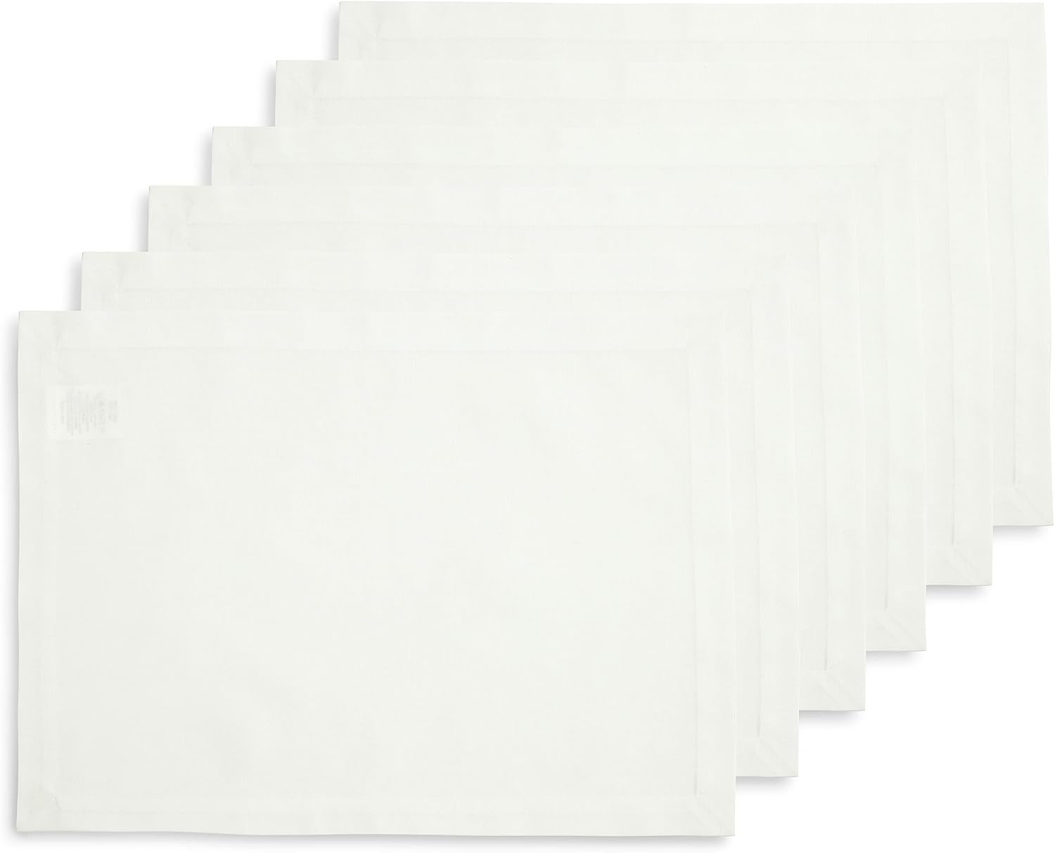 Solino Home White Cotton Linen placemats set of 6