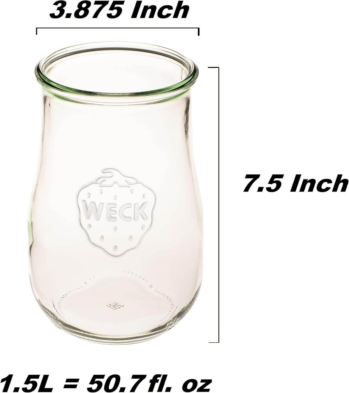 Elegant Sourdough Jar from Weck - Large Capacity Durable Functional