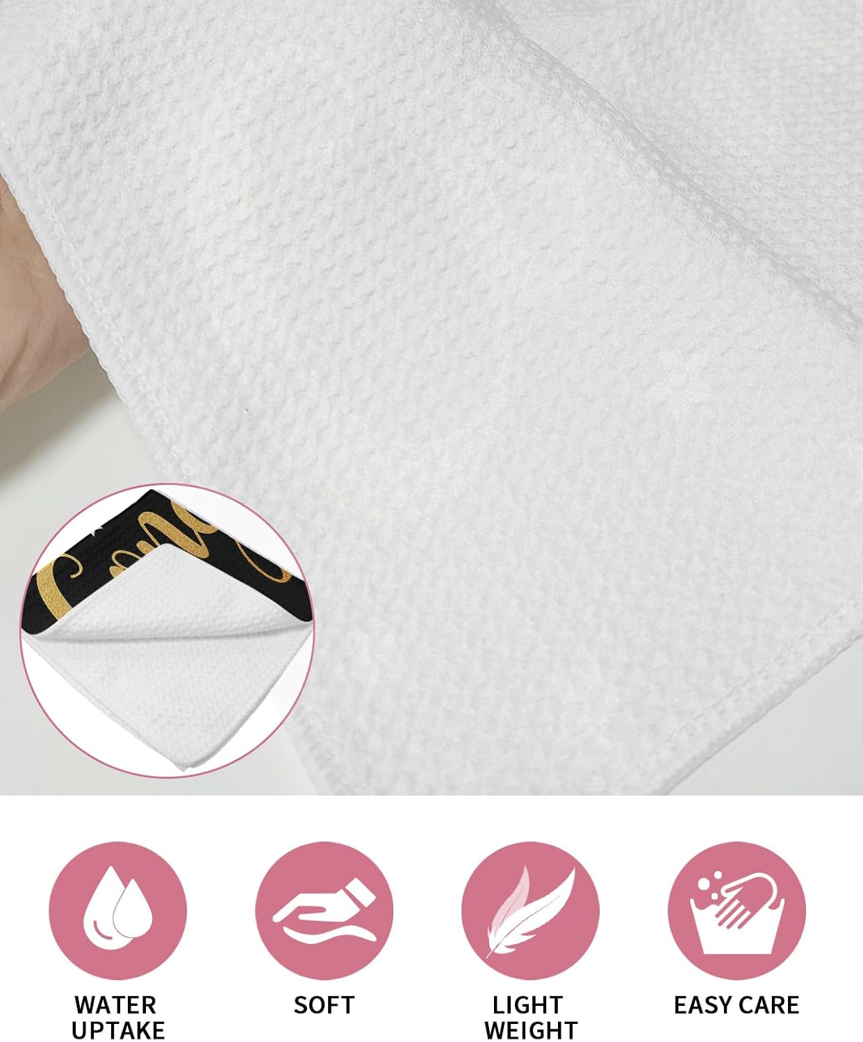 Eco-Friendly Graduation Cap Dish Towels Set 12x12 3-Pack
