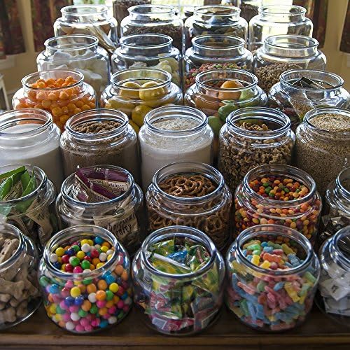 Gourmet Canning Fresh Preserving 96 oz Glass Jars with Metal Lids Home Organization