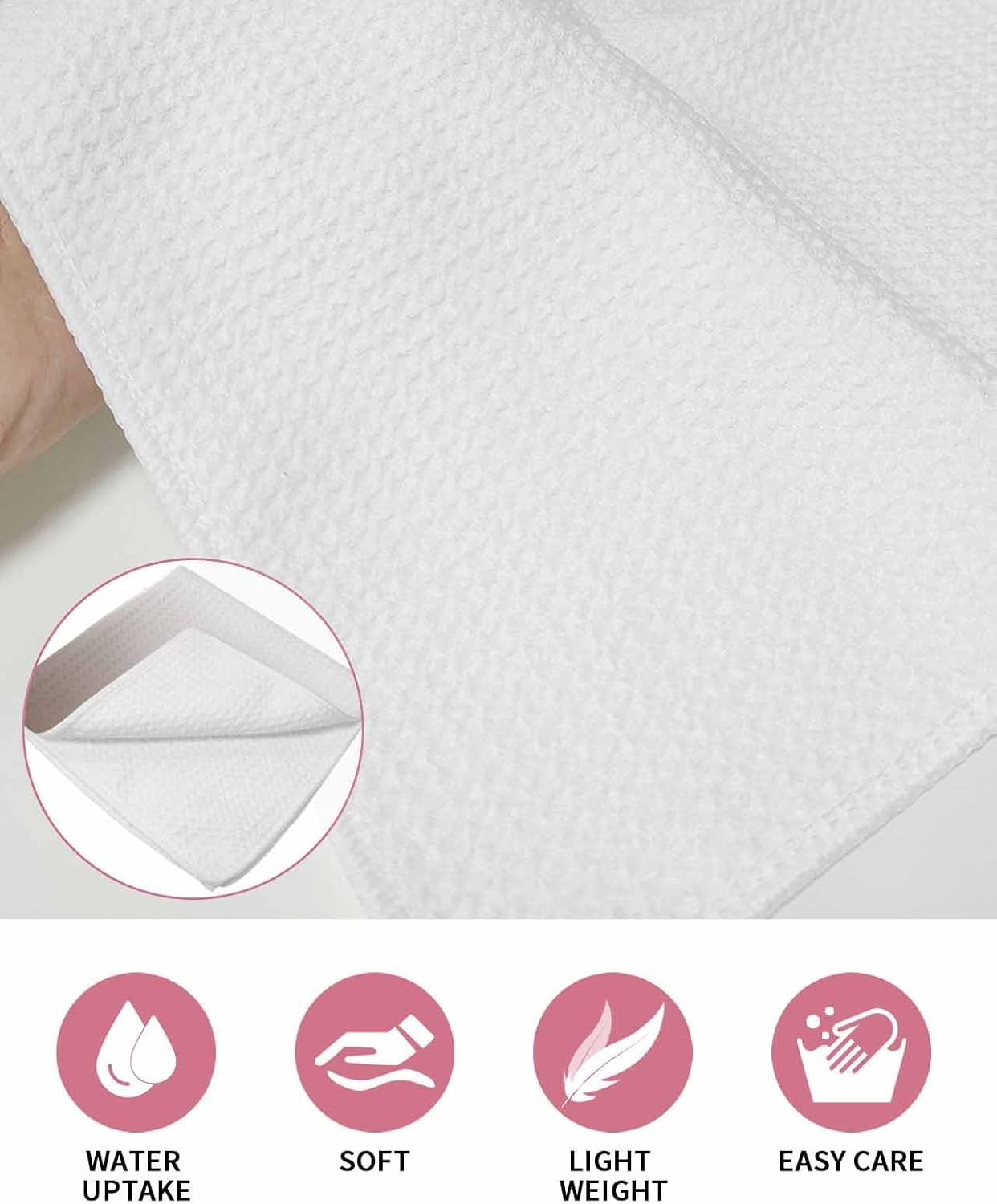 4-Piece Waffle Weave Hand Towels
