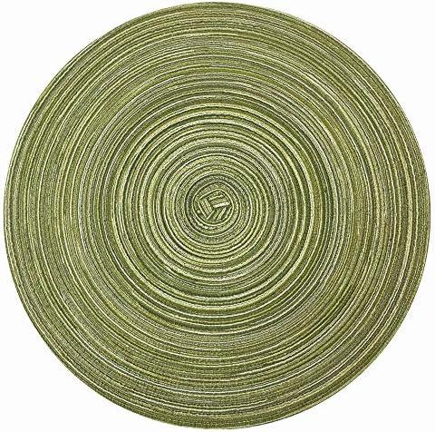 WAZAIGUR Red A Placemats Set of 6 14-inch Diameter Heat-Resistant