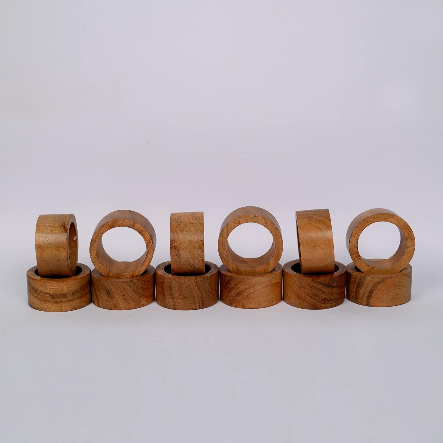 Elegant Acacia Napkin Rings