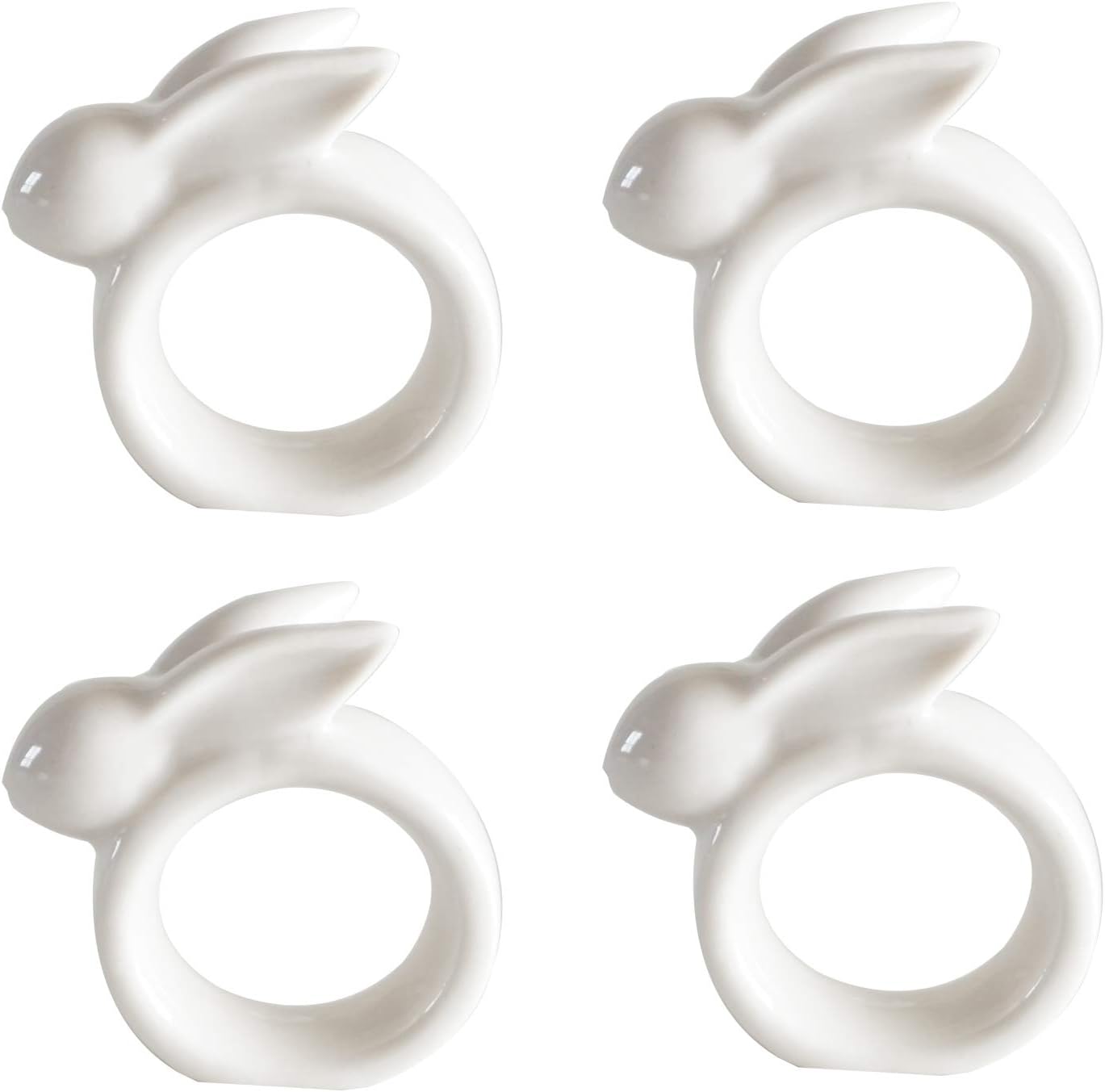 Easter Rabbit Napkin Rings Set of 4