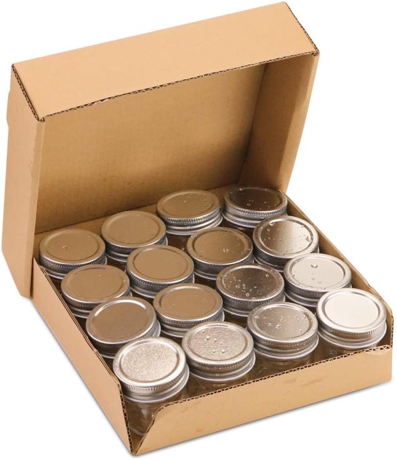 Vivid Mason Jars Set 16-Piece for Storage