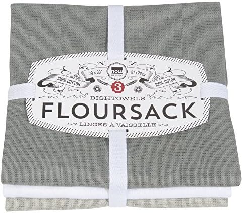 Now Designs Floursack Kitchen Dish Towels 20x30in 3 Count