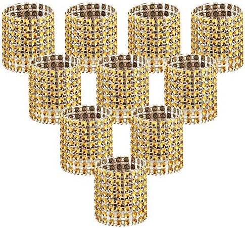 100-Piece Gold Napkin Rings Elegantly Durable for Any Occasion
