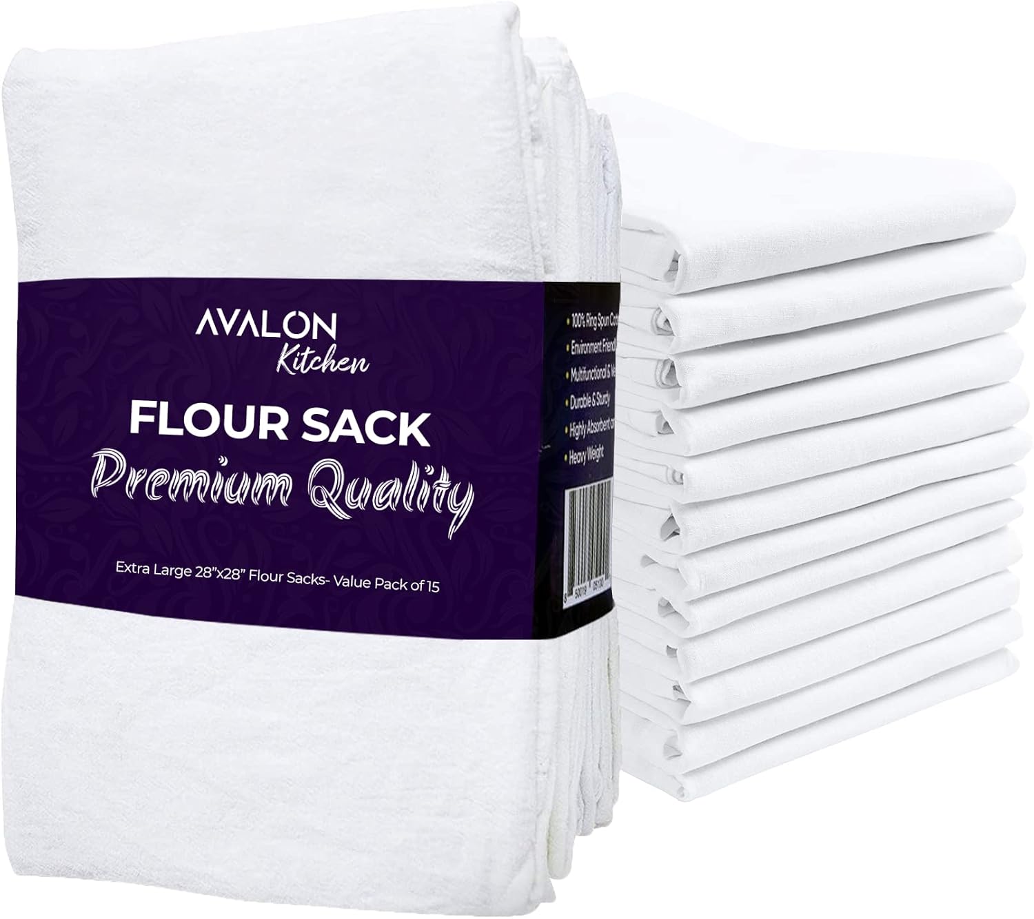 High-Quality 28x28 Cotton Flour Sacks for Durable Kitchen Use