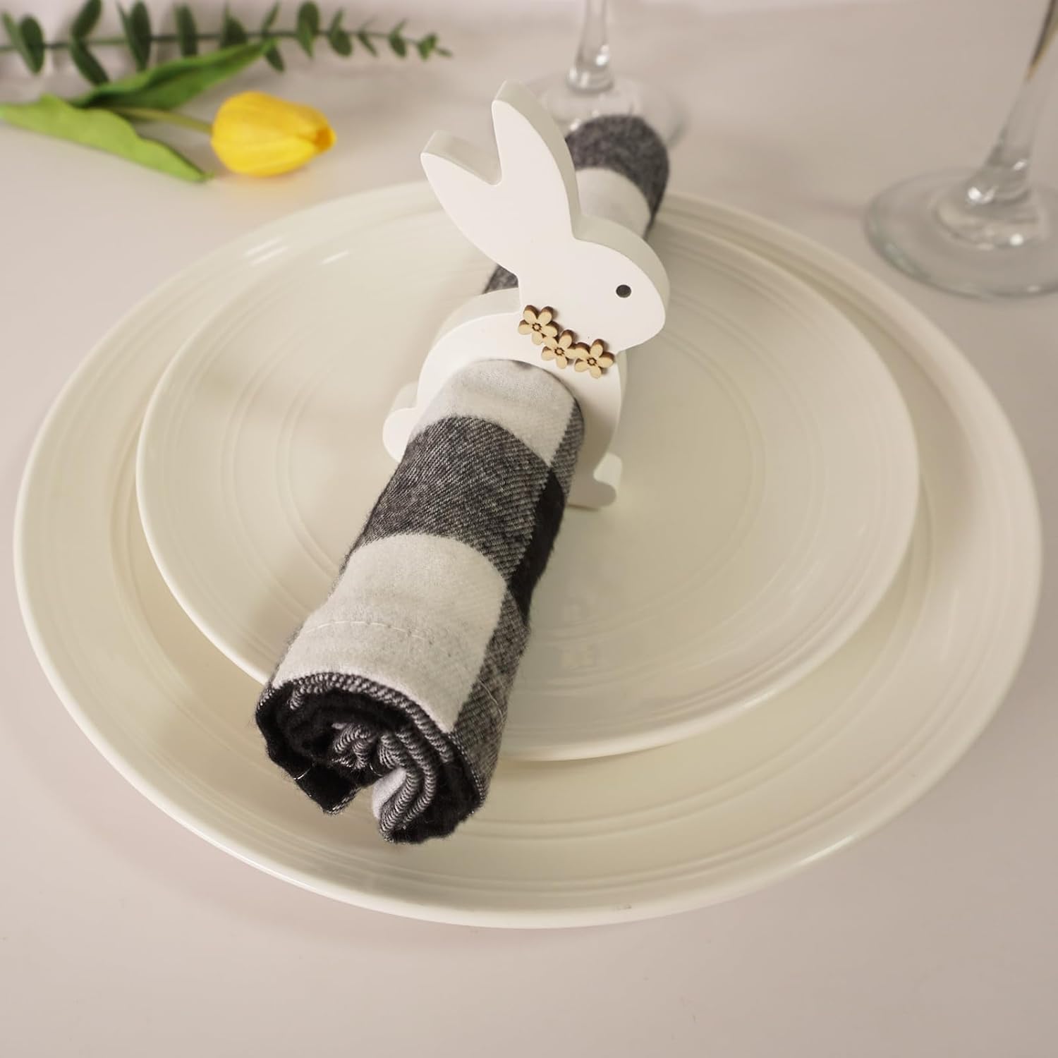 Easter Bunny Napkin Rings 6pc