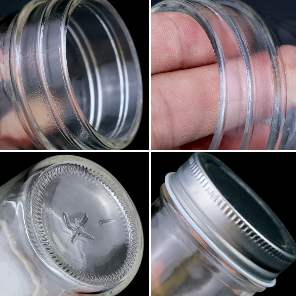 Vivid Mason Jars Set 16-Piece for Storage