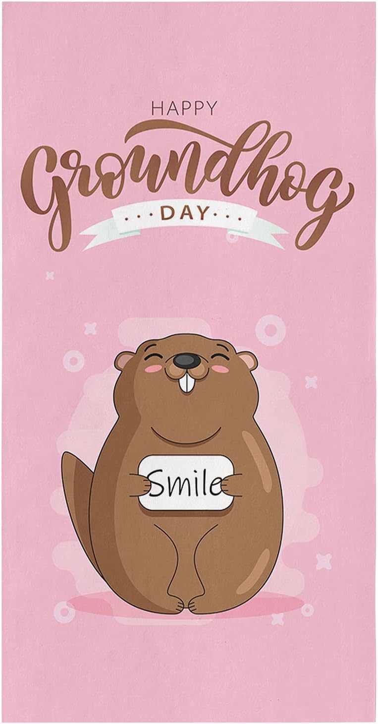 ZOE GARDEN Groundhog Day Kitchen Towels