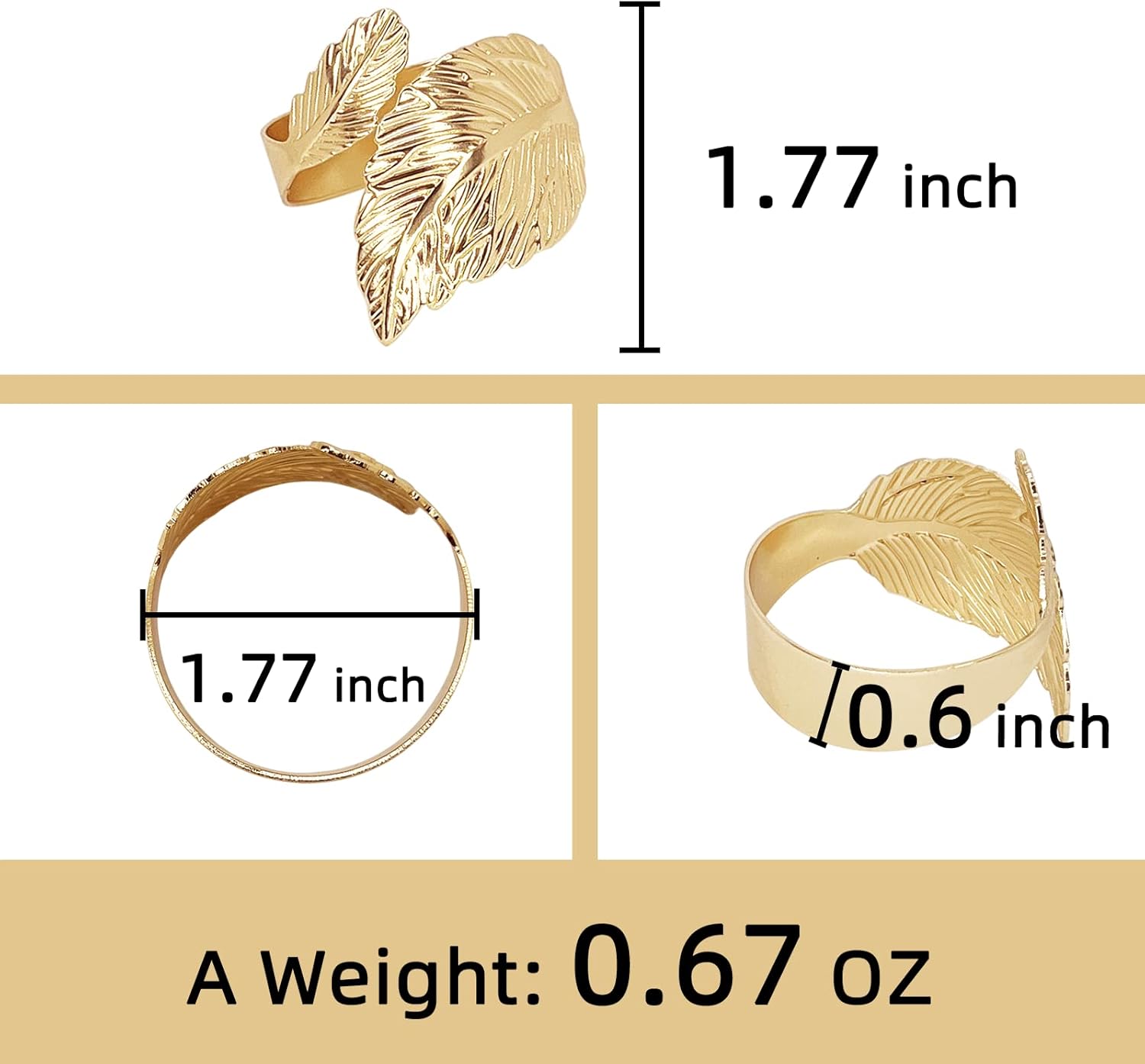 Stylish Metal Napkin Rings Set for All Occasions