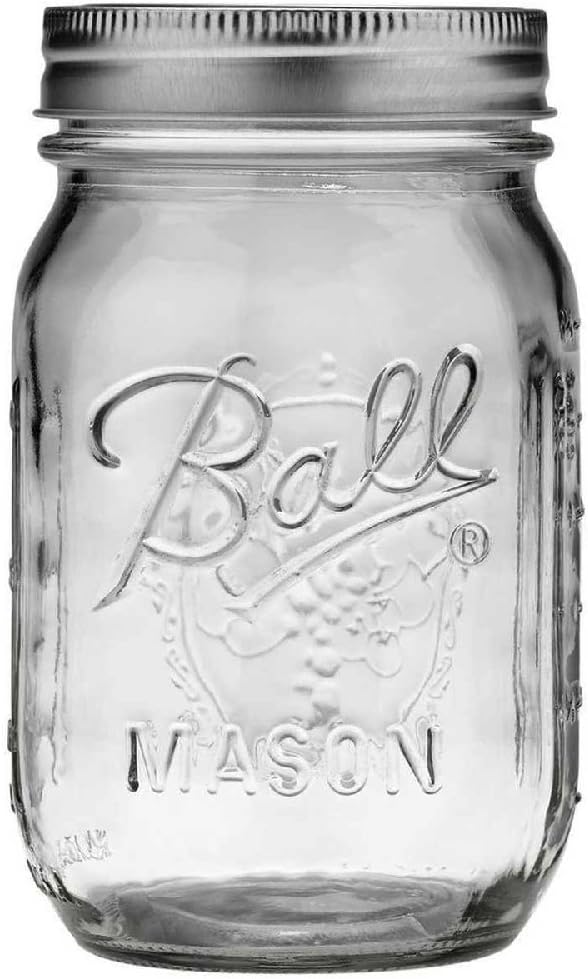 Ball Pint Jars Set of 12 Regular Mouth 16 oz