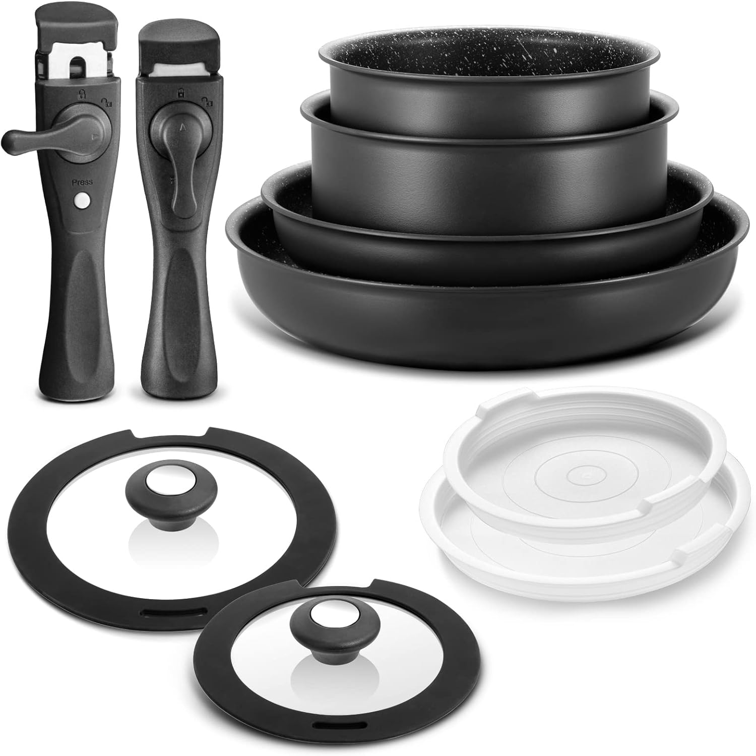 Sturdy Non-Stick Cookware Set for All Hobs