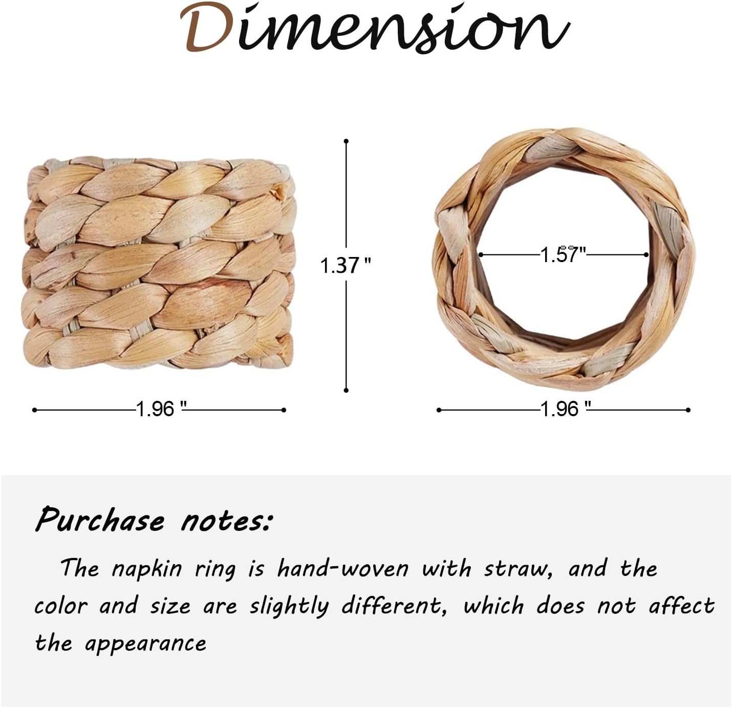 The Napkin Rings Set Of 12