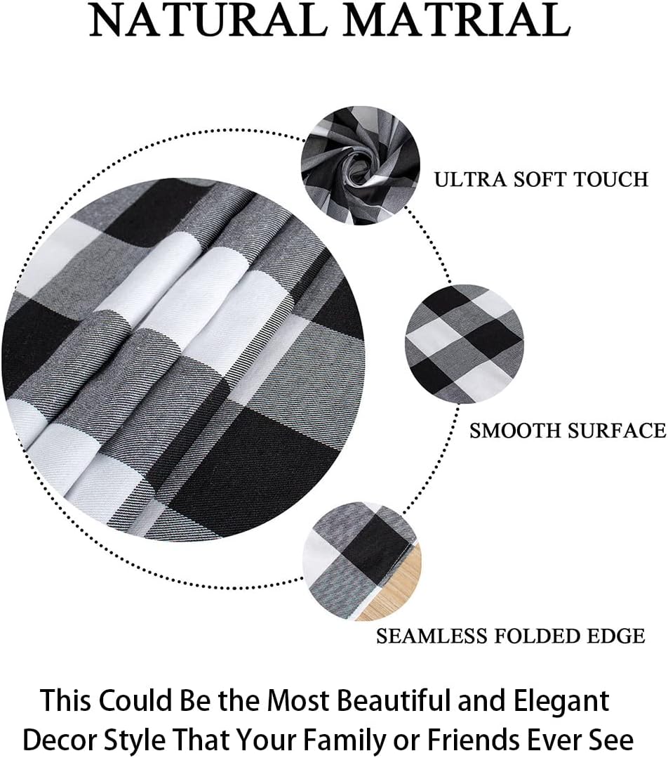 Beautiful Checked Square Tablecloth