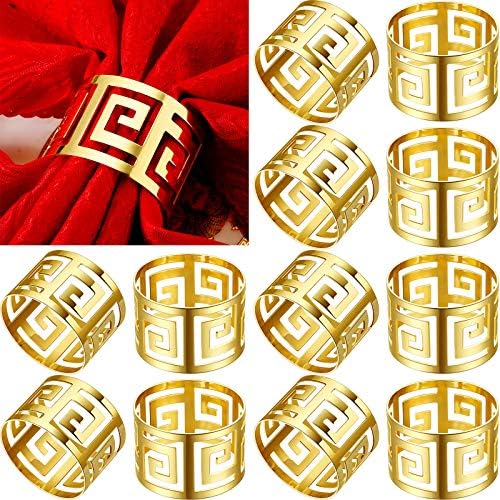 96-Piece Gold Napkin Rings Set