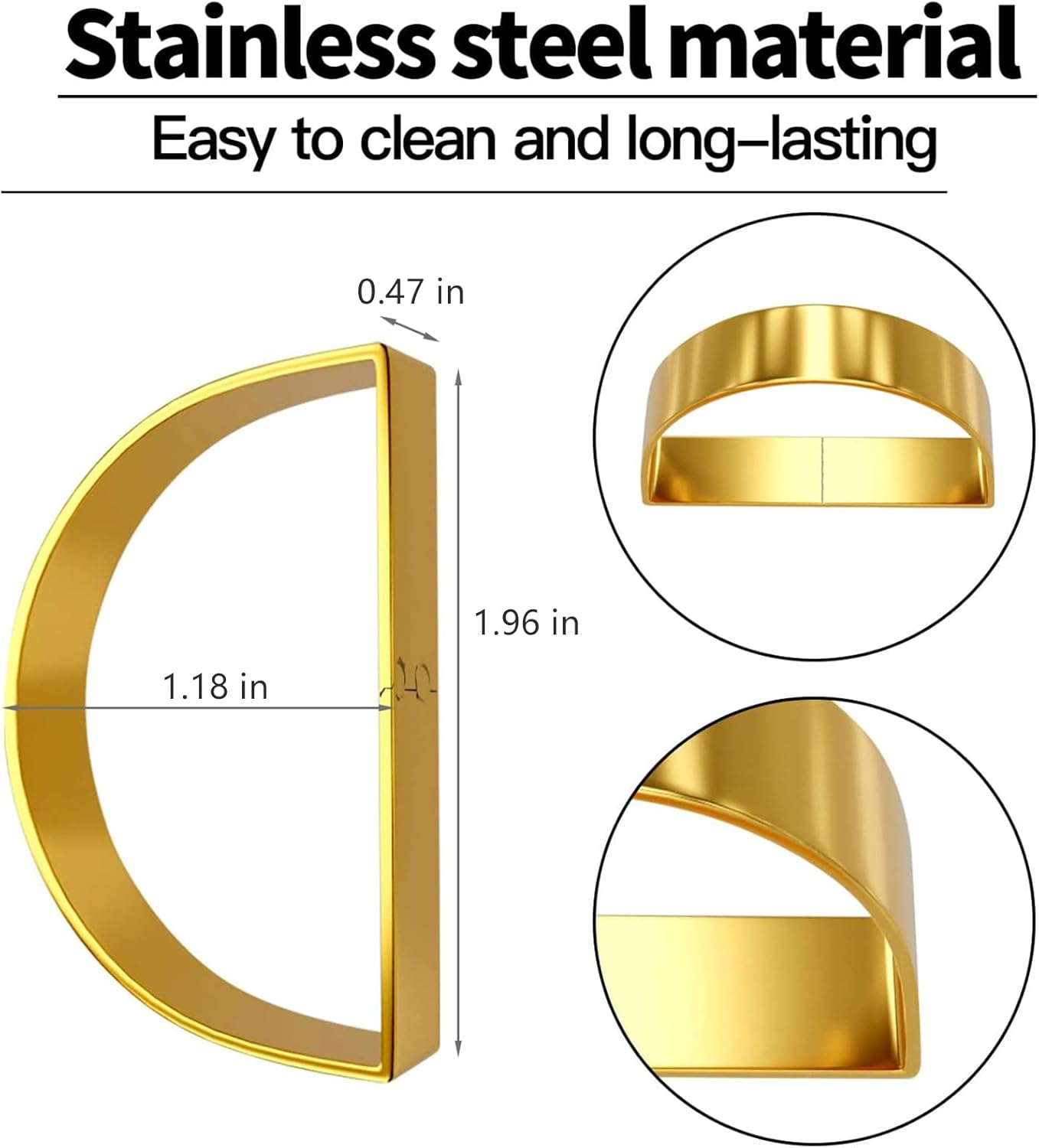 8-Piece Stainless Steel Napkin Rings Durable Elegant for Dining Special Occasions