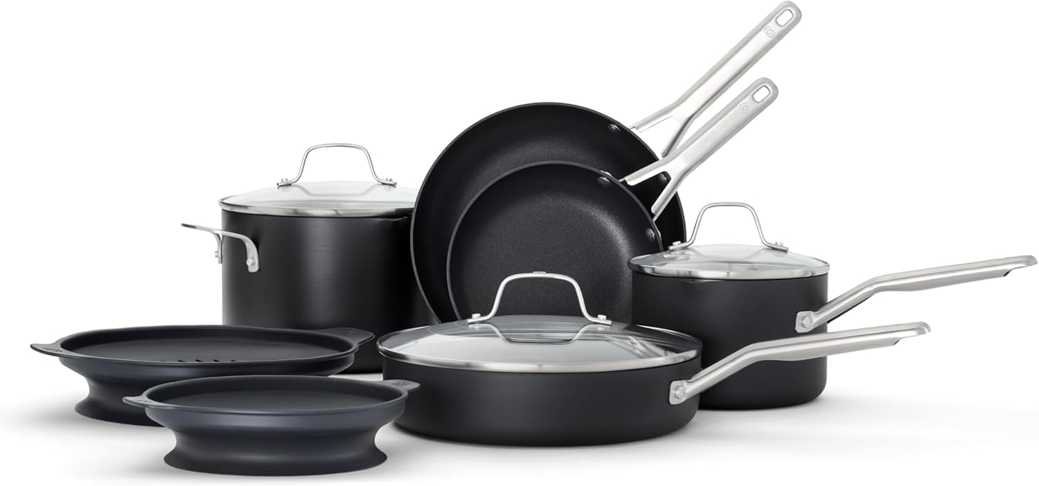 Calphalon Hard-Anodized Nonstick 10-Piece Cookware Set