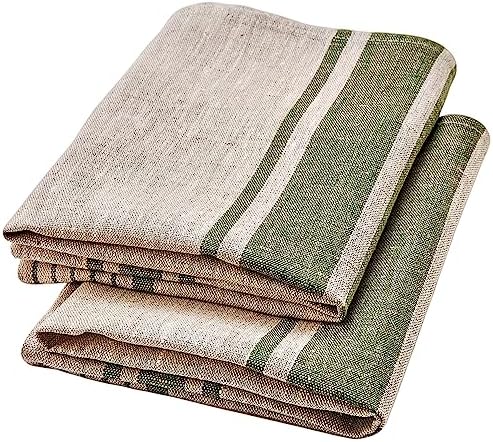 Pure Linen Kitchen Tea Towels Set of 2