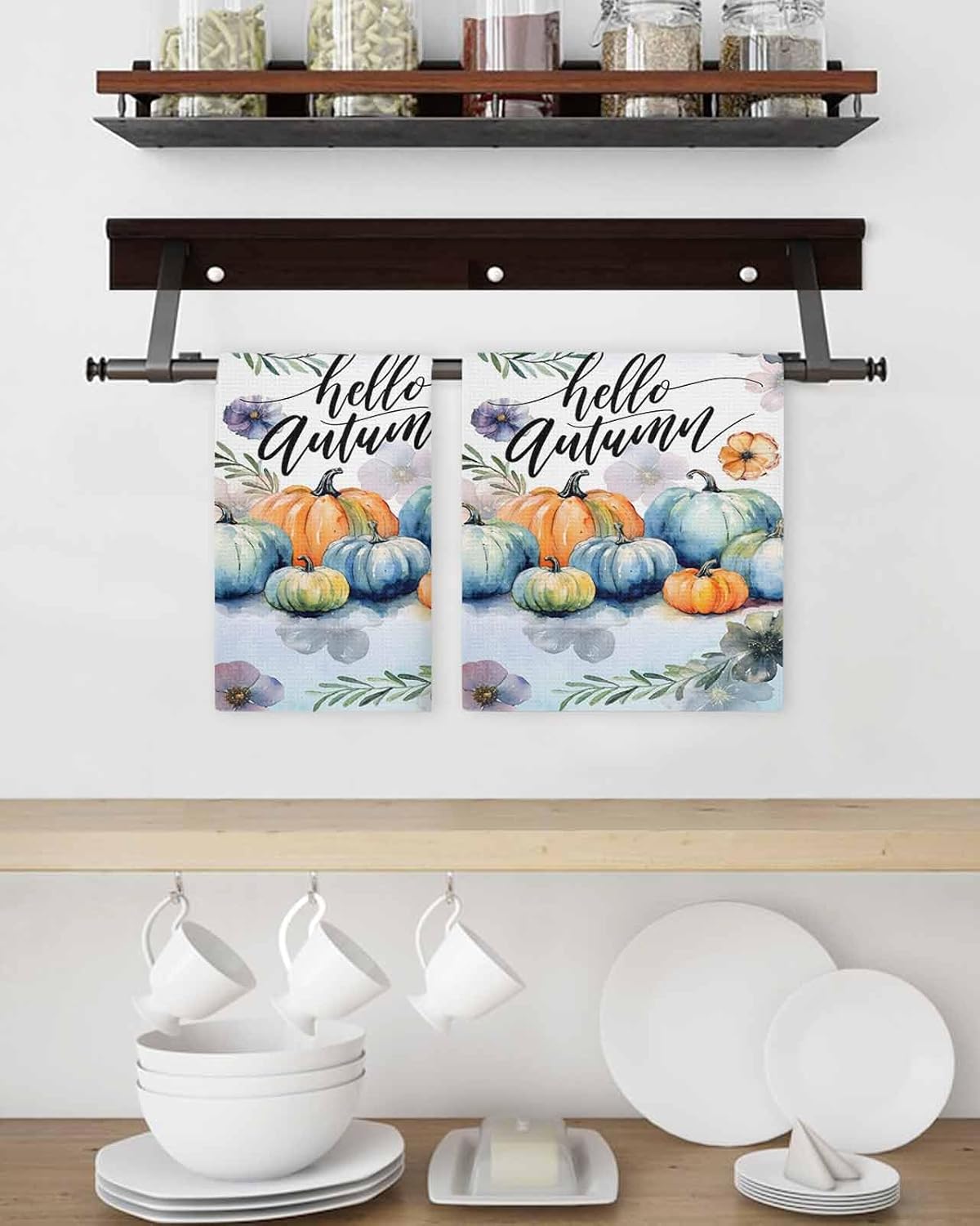 Pumpkin profusion Party Hand Towels
