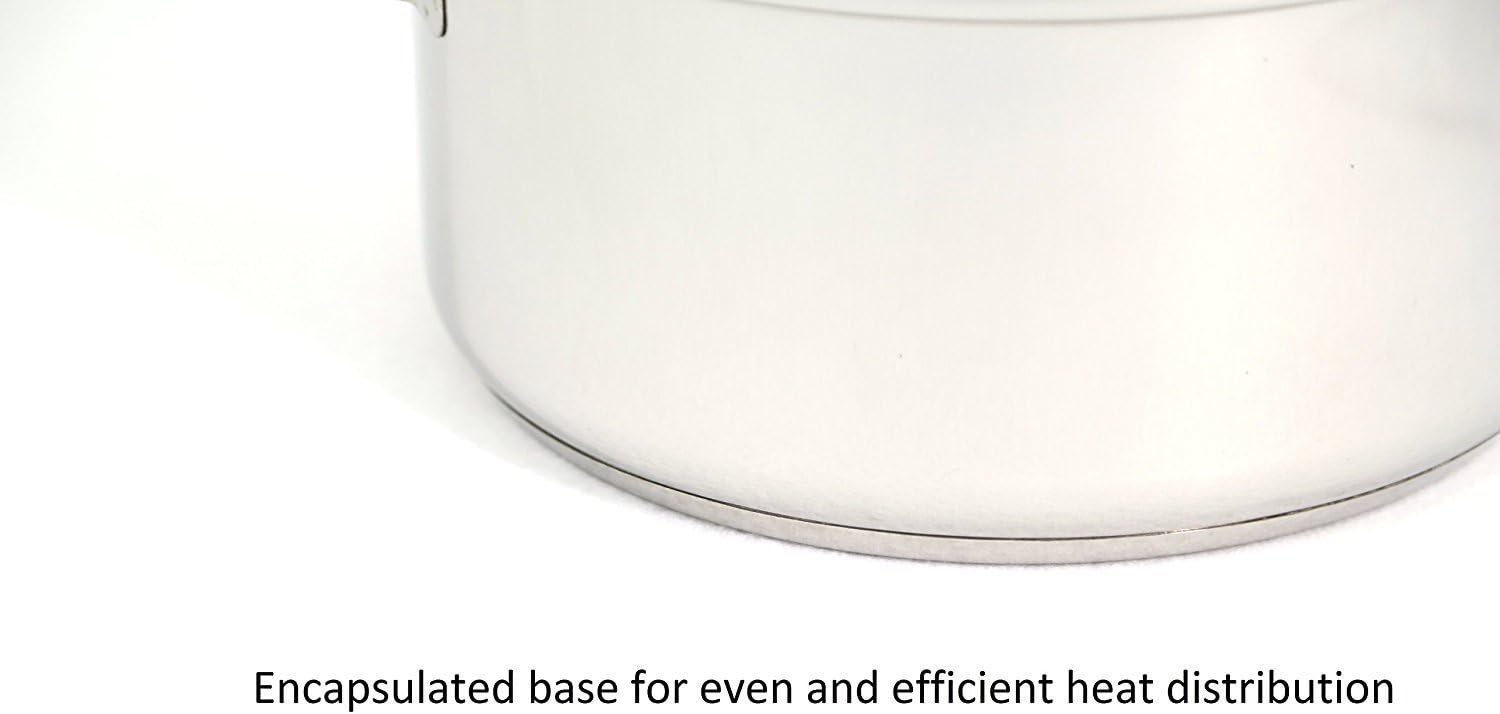 EXCELSTEEL 8 Quart 4 Piece Stainless Steel Cookware Set