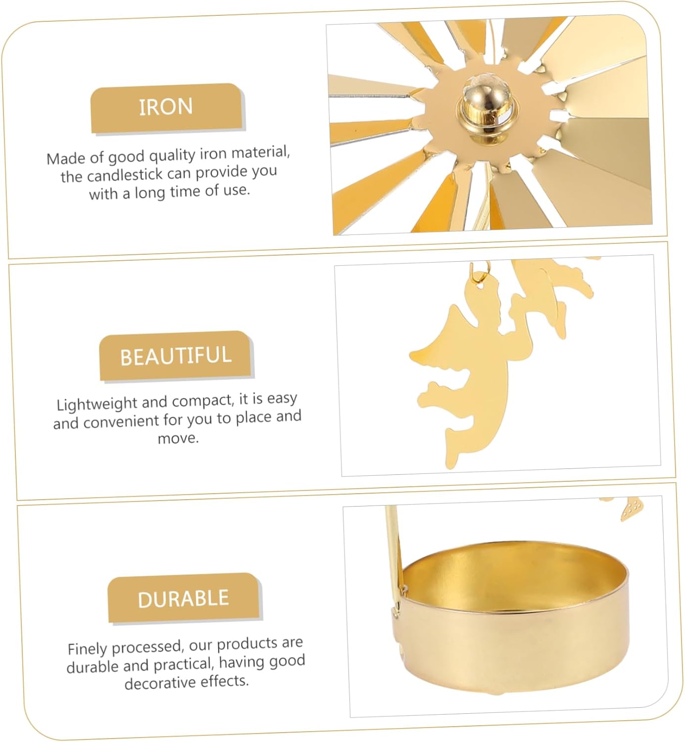 Rotating Tea Light Candle Holder