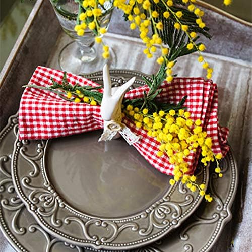 Easter Rabbit Napkin Rings Set of 4