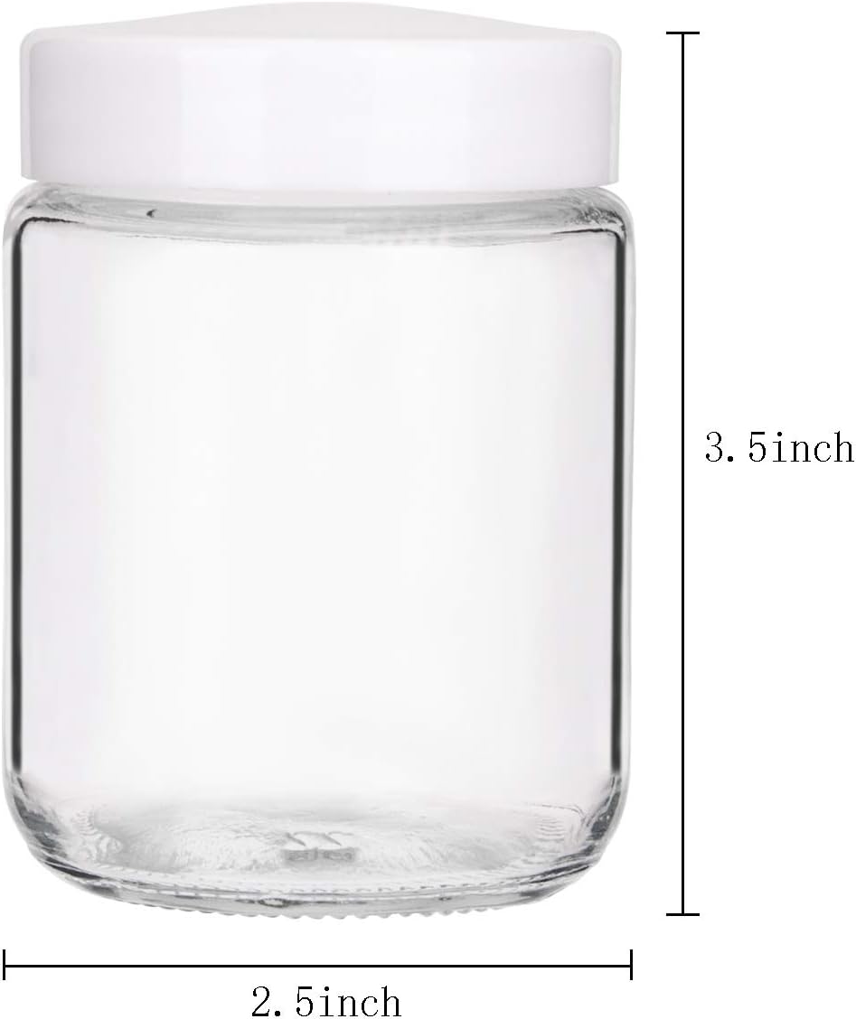 Suwimut 12-Piece Glass Mason Jars