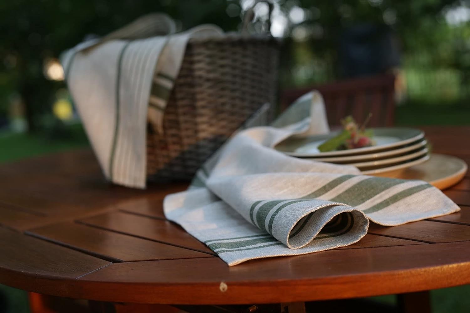 Pure Linen Kitchen Tea Towels Set of 2