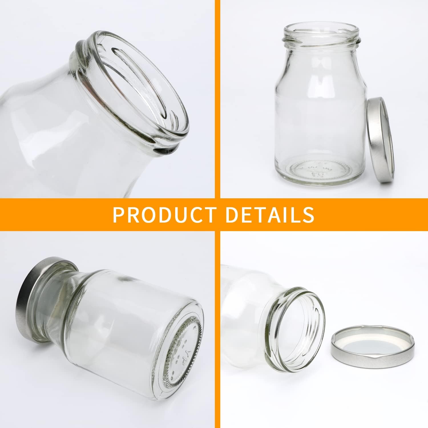 Accguan Glass Milk Bottles 36-Pack