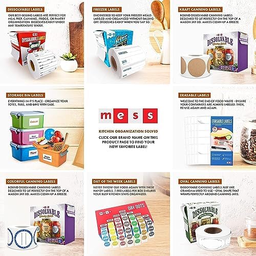 MESS Dissolvable Canning Labels