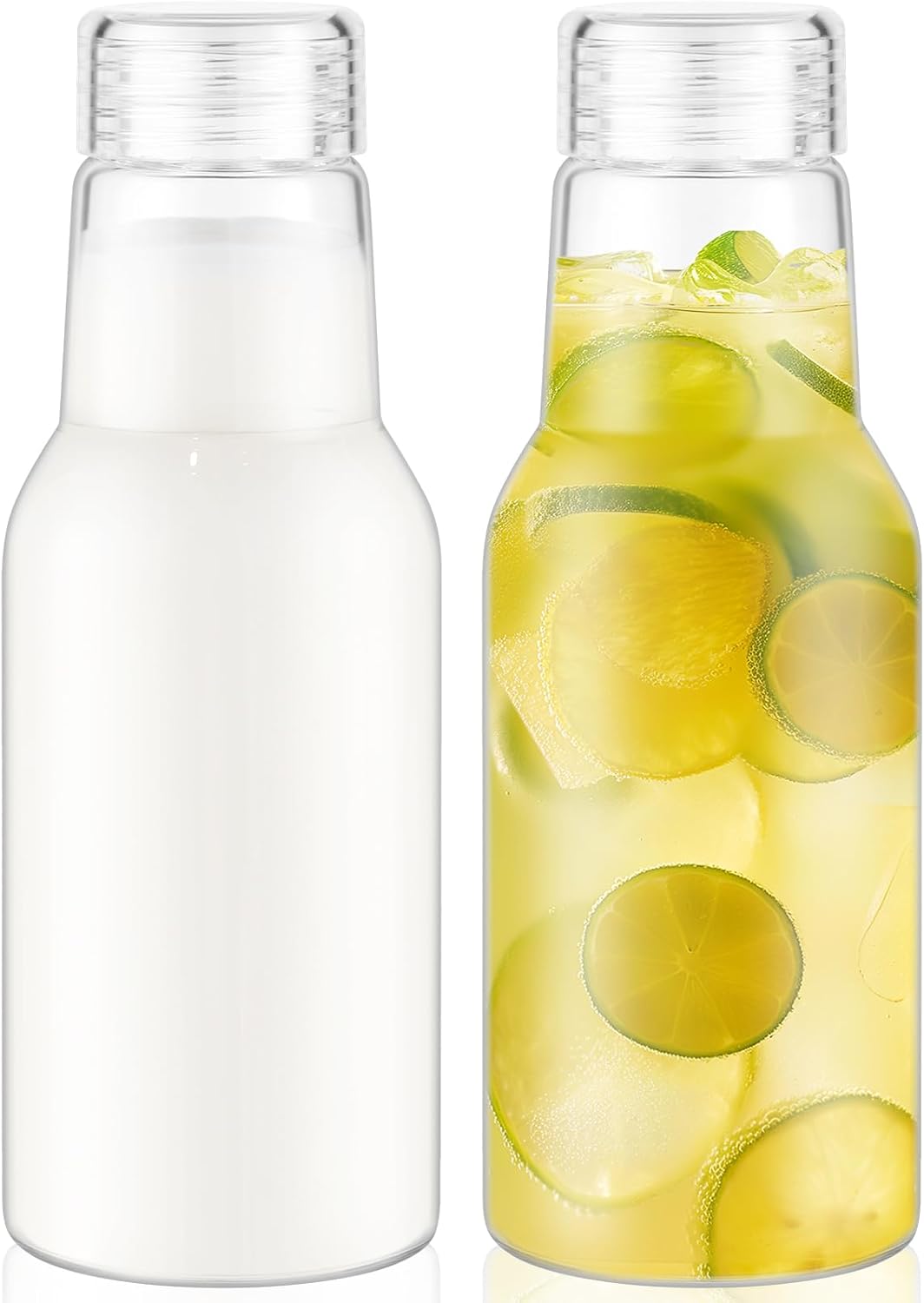 17oz Glass Bottles with Lids - High-Quality Storage Solutions