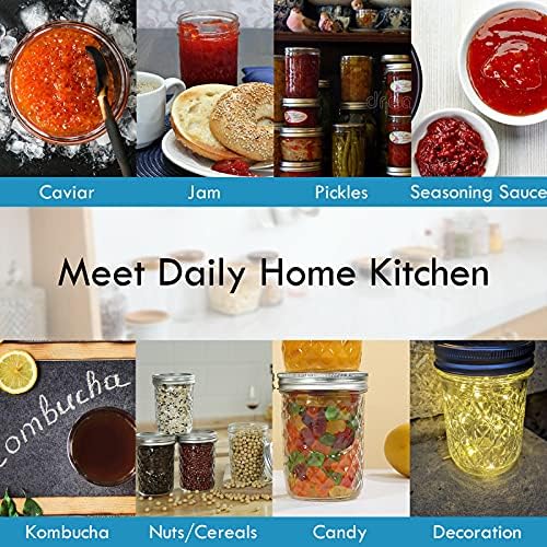 Premium 12-Pack Mason Jars