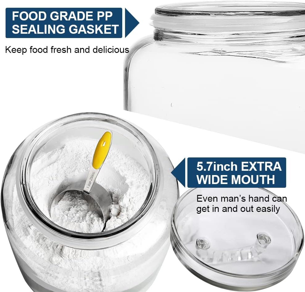 3-Gallon Glass Jar with Lid - Storage Solution