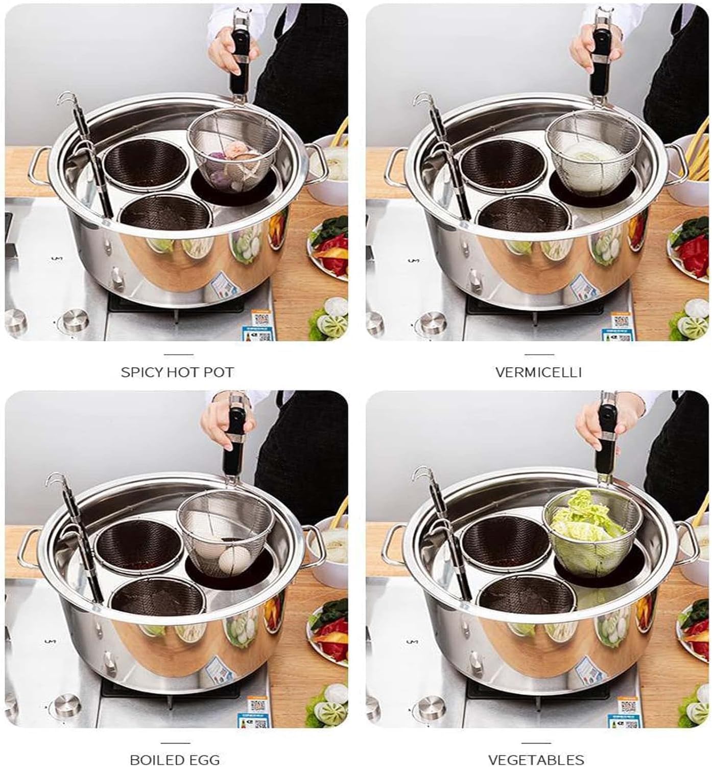 Stainless Steel Noodle Cooking Pot Multi-Purpose Pot