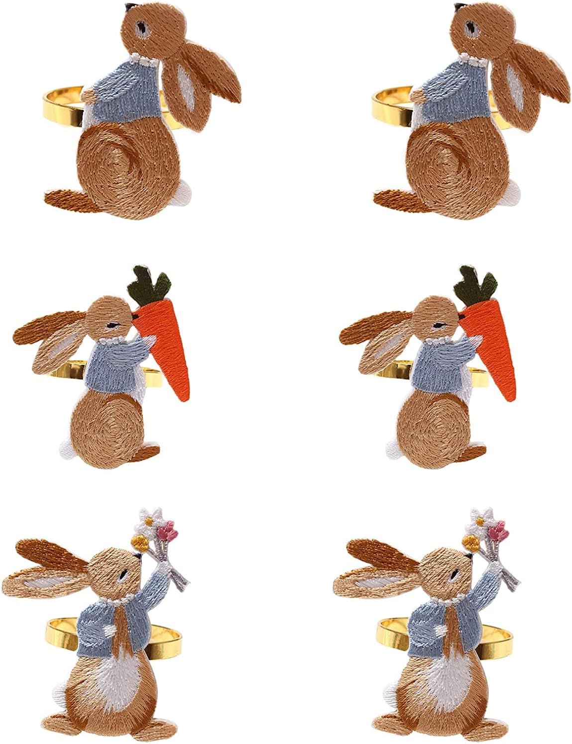 Easter Napkin Rings Set of 6
