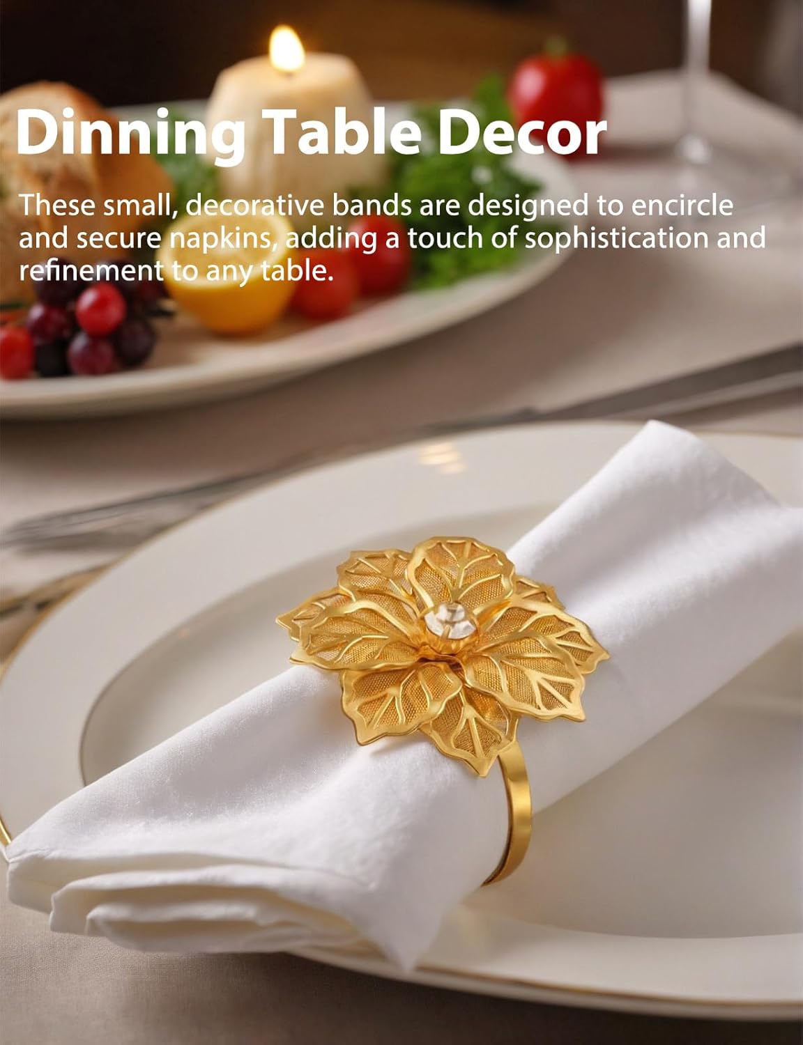 Breathtaking Rhinestone Napkin Rings