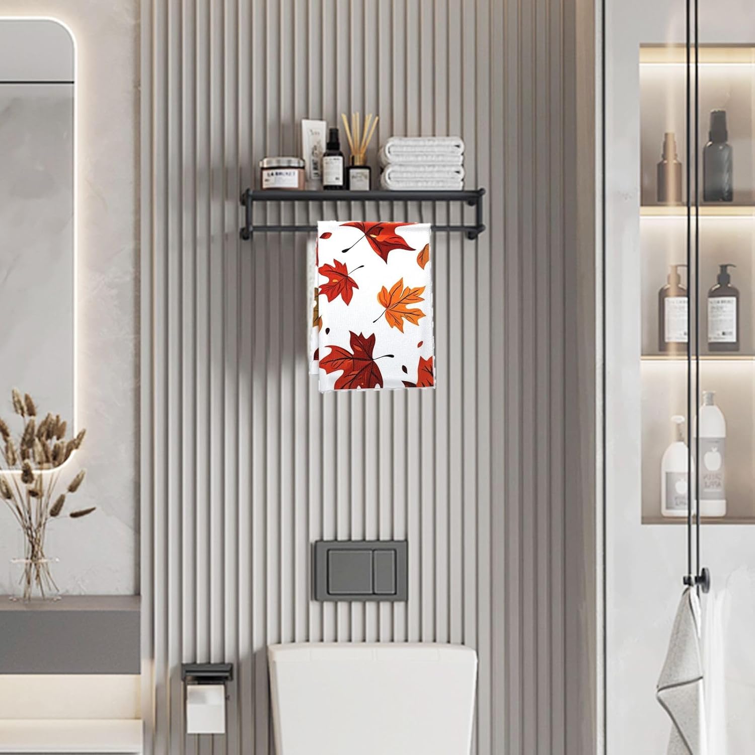 Fall Modern Tea Towels - 4PCS Set with 16x24in Design