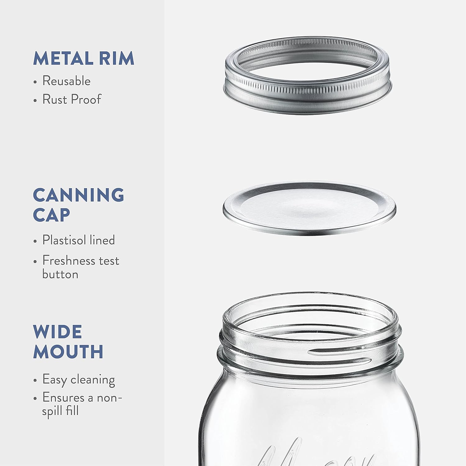 Easy to Use Mason Jar Set for Pickling Canning